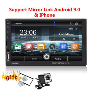 2 Din Car Radio Bluetooth mirrorlink 2din Car Autoradio 7'' MP5 Player Car Backup Monitor Car Audio For Rearview Camera Remote