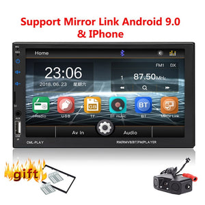 2 Din Car Radio Bluetooth mirrorlink 2din Car Autoradio 7'' MP5 Player Car Backup Monitor Car Audio For Rearview Camera Remote