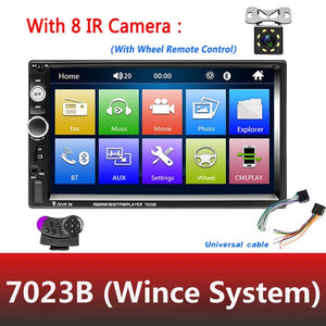 AMPrime Universal 2 din Car Multimedia Player Autoradio 2din Stereo 7" Touch Screen Video MP5 Player Auto Radio Backup Camera