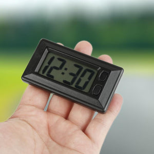 Portable Mini Digital Car Electronic Clock Electronic Watch LCD Display Digital Time Clock For Home Table Automotive Accessories