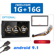 Load image into Gallery viewer, Podofo Android 8.1 2 Din Car radio Multimedia GPS Player 2DIN 2.5D Universal For Volkswagen Nissan Hyundai Kia toyota LADA Ford
