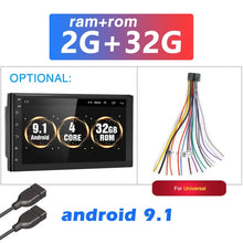 Load image into Gallery viewer, Podofo Android 8.1 2 Din Car radio Multimedia GPS Player 2DIN 2.5D Universal For Volkswagen Nissan Hyundai Kia toyota LADA Ford
