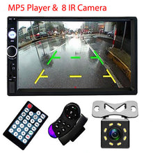 Load image into Gallery viewer, Podofo 2 din Car Radio 7&quot; HD Autoradio Multimedia Player 2DIN Touch Screen Auto audio Car Stereo MP5 Bluetooth USB TF FM Camera
