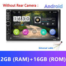 Load image into Gallery viewer, Podofo Android 2 Din Car Radio RAM 2GB+ ROM 32GB Android 7&#39;&#39; 2Din Car Radio Autoradio GPS Multimedia Player For Ford VW Golf
