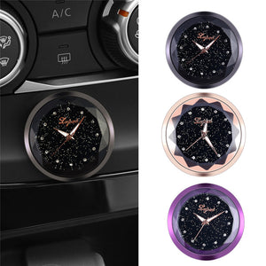 Car Styling Mini Clock Car Decoration Electronic Meter Vehicle Internal Stick-On Clock Car Decoration Car Accessories for Girl