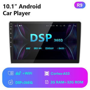 2 Din Android 8.1 2G+32G 4G NET 9/10.1 Inch Car Radio Multimedia Video Player 2Din Navigation GPS FM For Nissan Kia Honda VW