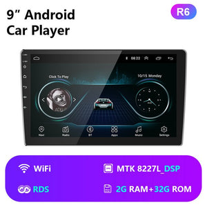 2 Din Android 8.1 2G+32G 4G NET 9/10.1 Inch Car Radio Multimedia Video Player 2Din Navigation GPS FM For Nissan Kia Honda VW