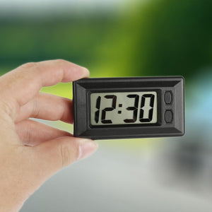 Portable Mini Digital Car Electronic Clock Electronic Watch LCD Display Digital Time Clock For Dashboard Automotive Accessories