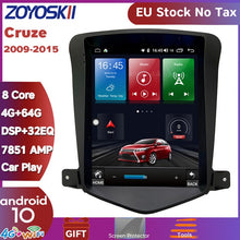 Load image into Gallery viewer, ZOYOSKII Android 10 os 10 inch IPS vetical HD screen car gps multimedia radio player for Chevrolet Cruze Daewoo Lacett 2009-2015

