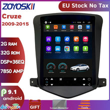 Load image into Gallery viewer, ZOYOSKII Android 10 os 10 inch IPS vetical HD screen car gps multimedia radio player for Chevrolet Cruze Daewoo Lacett 2009-2015
