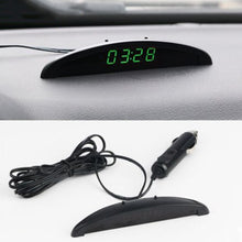 Load image into Gallery viewer, Car Electronic Clock Ornament Automotive Nightlight Mode Interior Temperature Voltmeter Decoration Watch Multifunction Accessory
